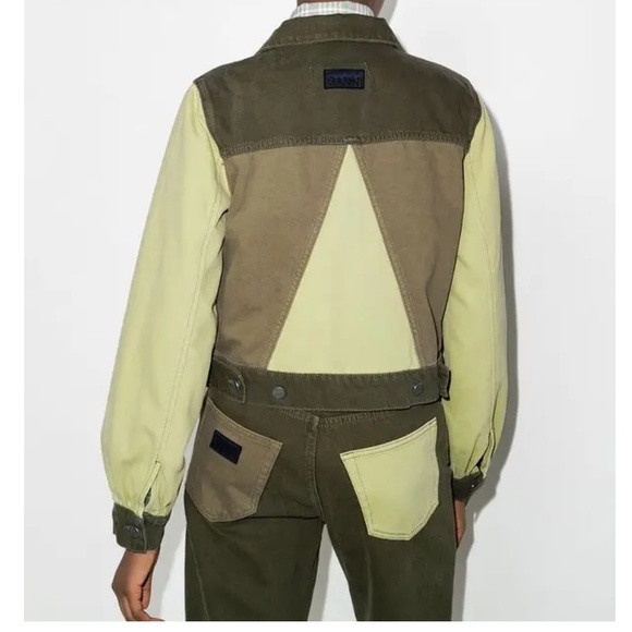 Ganni Colorblock Denim Jacket - Picture 2 of 4